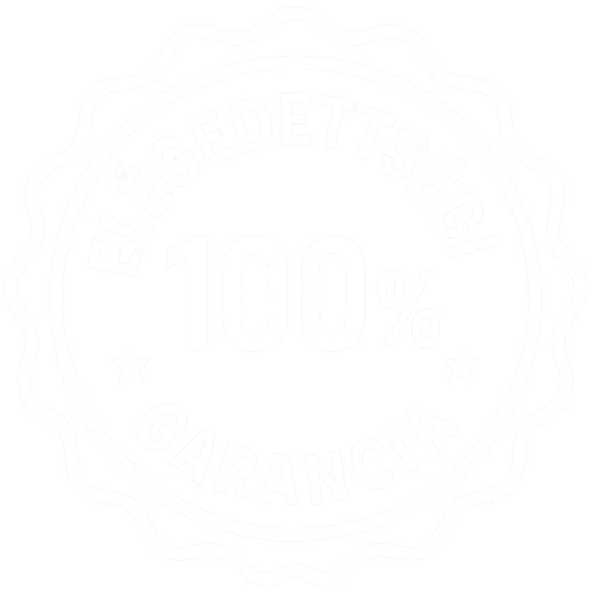 100% elégedettség garancia